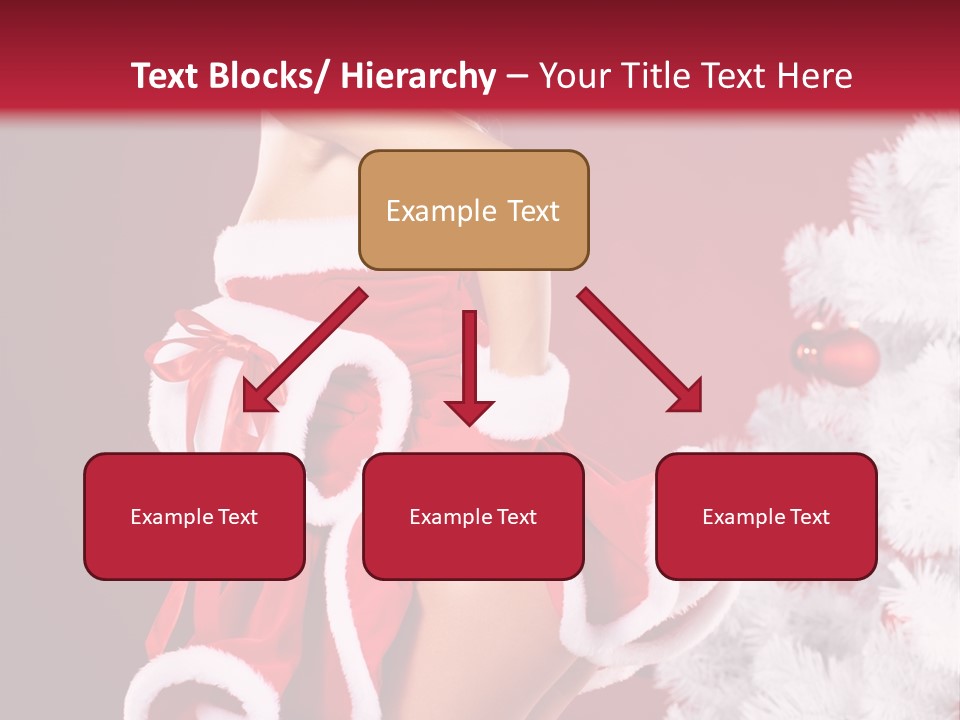 Gift Celebration Girl PowerPoint Template