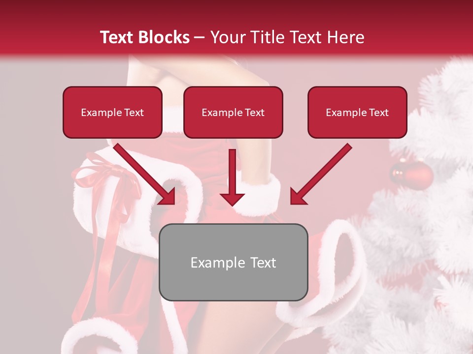 Gift Celebration Girl PowerPoint Template