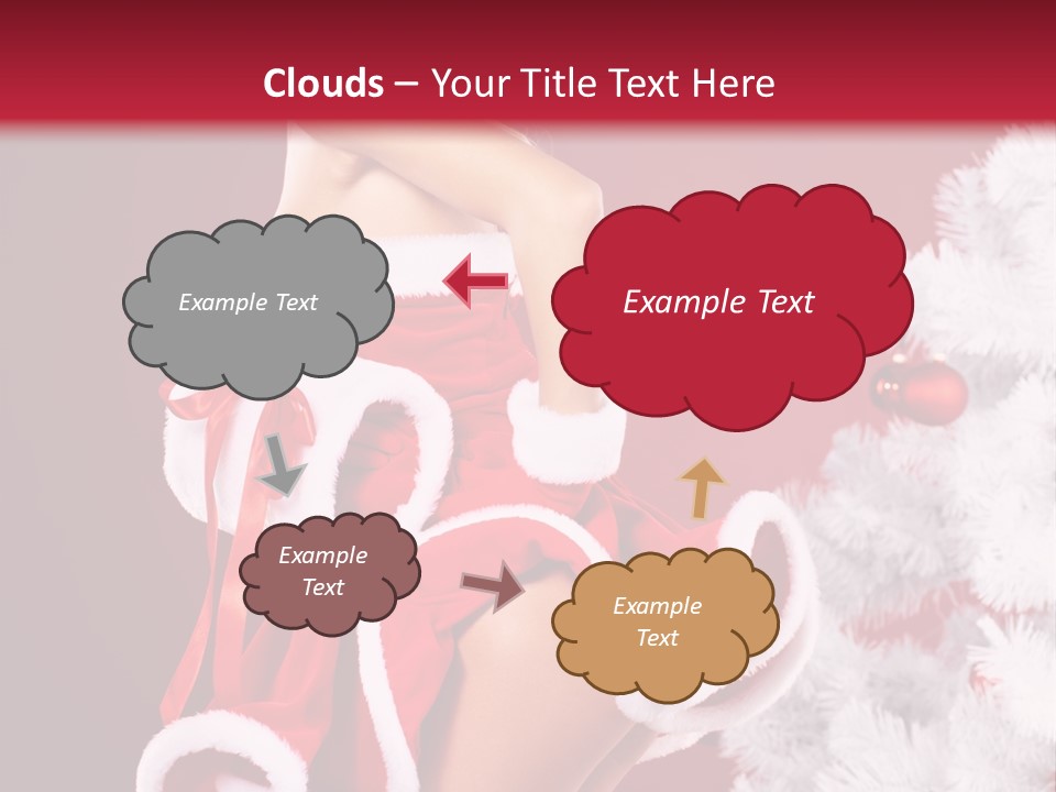 Gift Celebration Girl PowerPoint Template