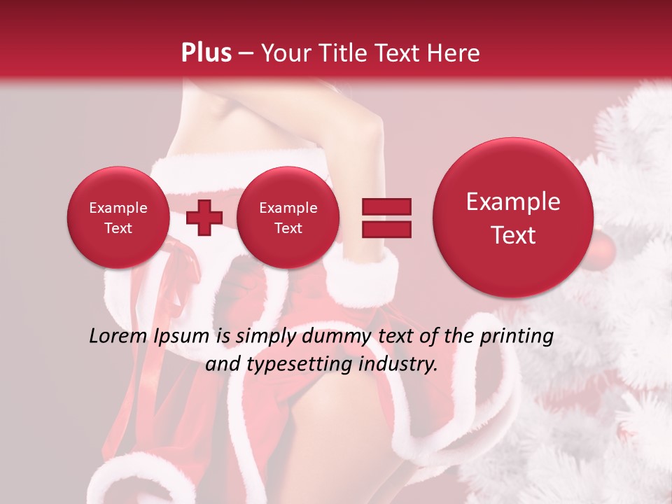 Gift Celebration Girl PowerPoint Template