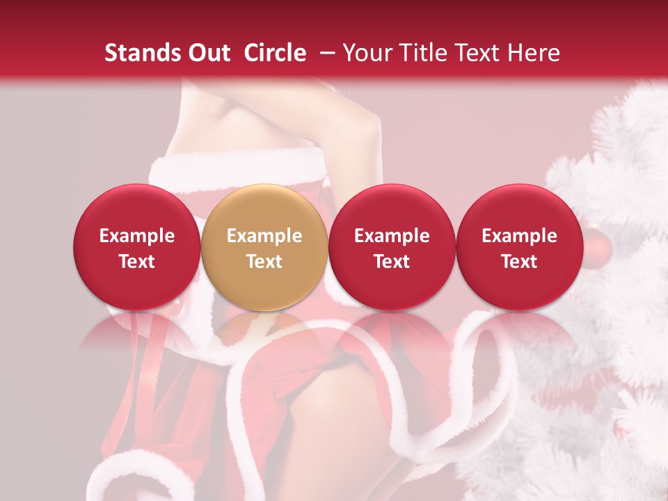 Gift Celebration Girl PowerPoint Template