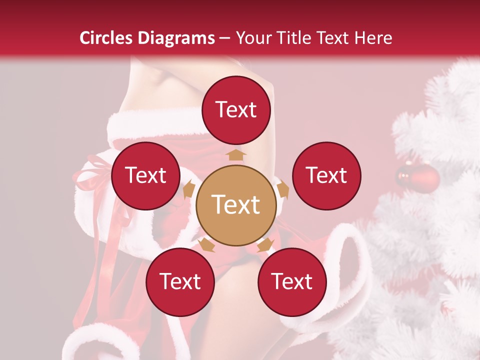 Gift Celebration Girl PowerPoint Template