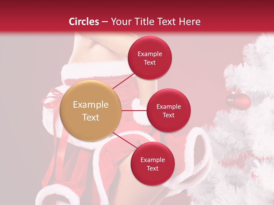 Gift Celebration Girl PowerPoint Template