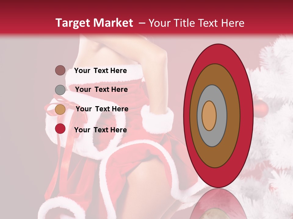 Gift Celebration Girl PowerPoint Template