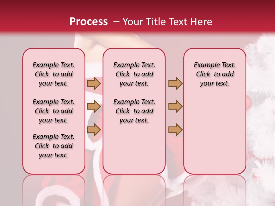 Gift Celebration Girl PowerPoint Template