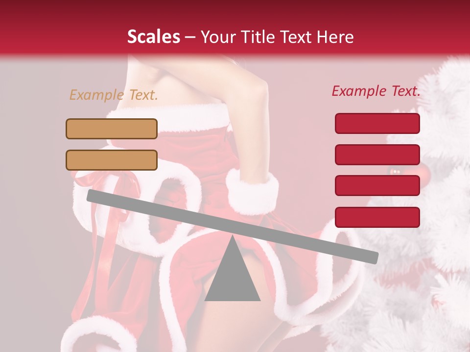 Gift Celebration Girl PowerPoint Template