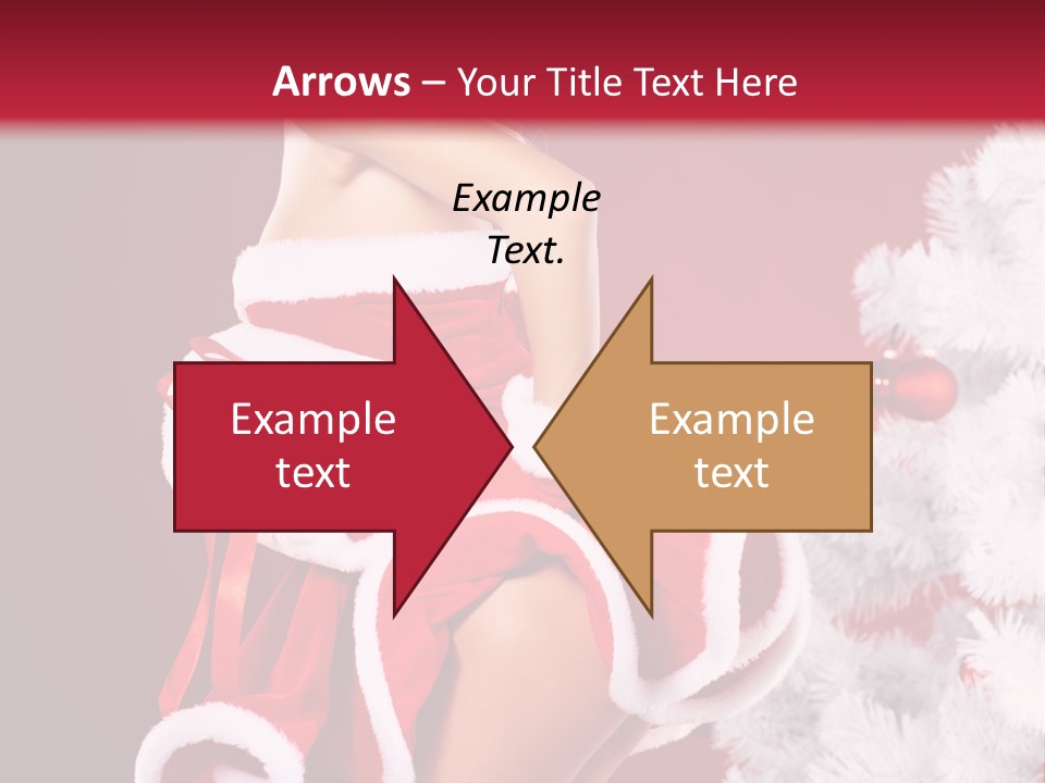 Gift Celebration Girl PowerPoint Template