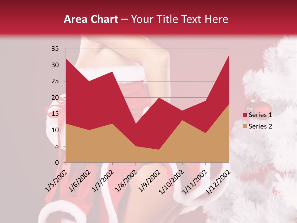 Gift Celebration Girl PowerPoint Template