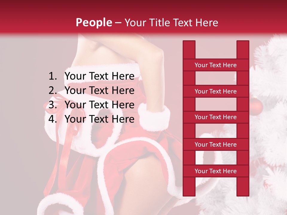 Gift Celebration Girl PowerPoint Template