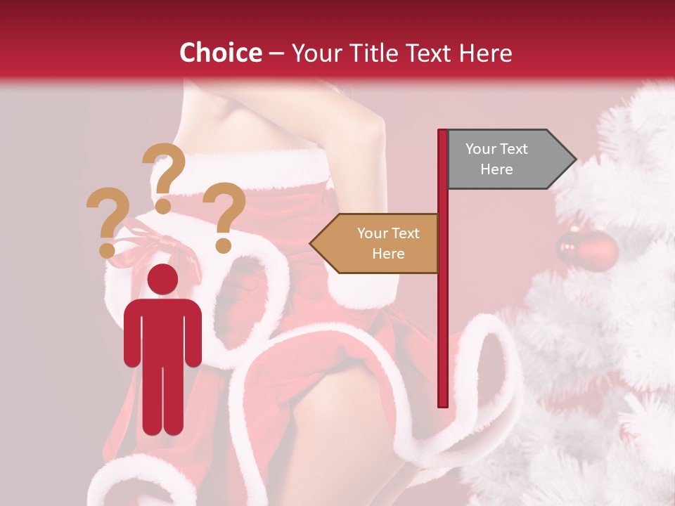 Gift Celebration Girl PowerPoint Template