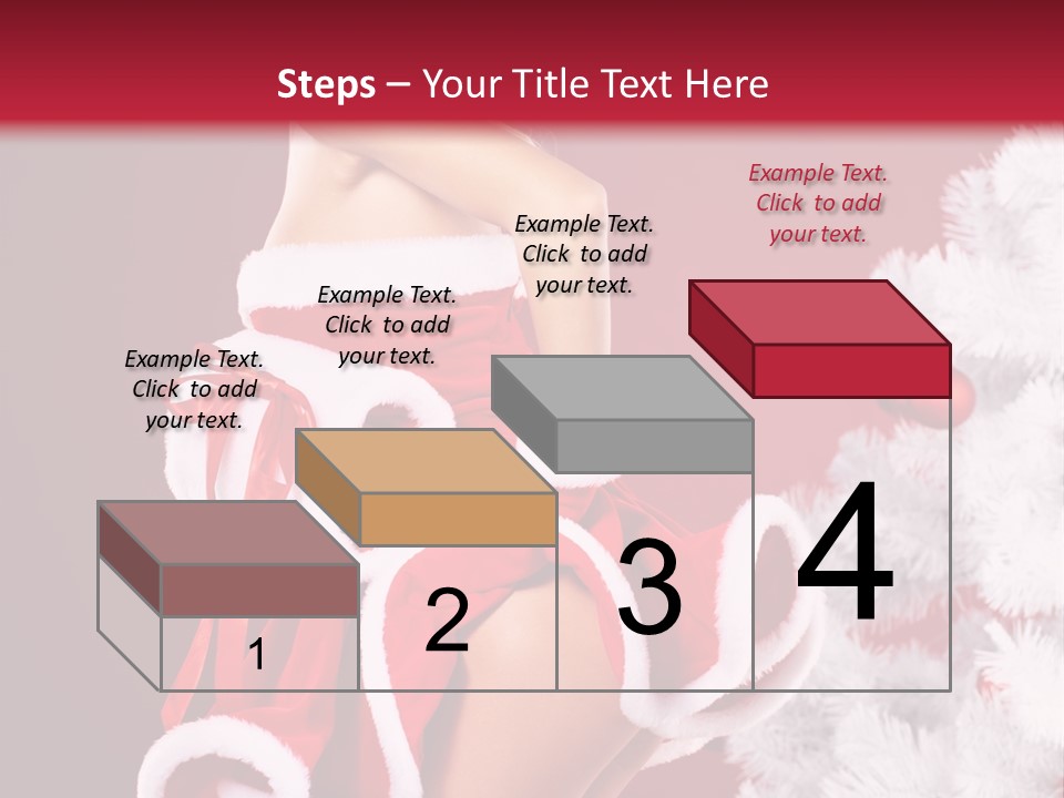 Gift Celebration Girl PowerPoint Template