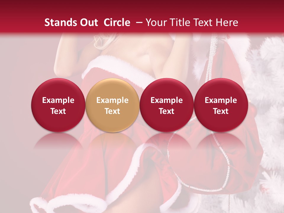 People One Ornament PowerPoint Template