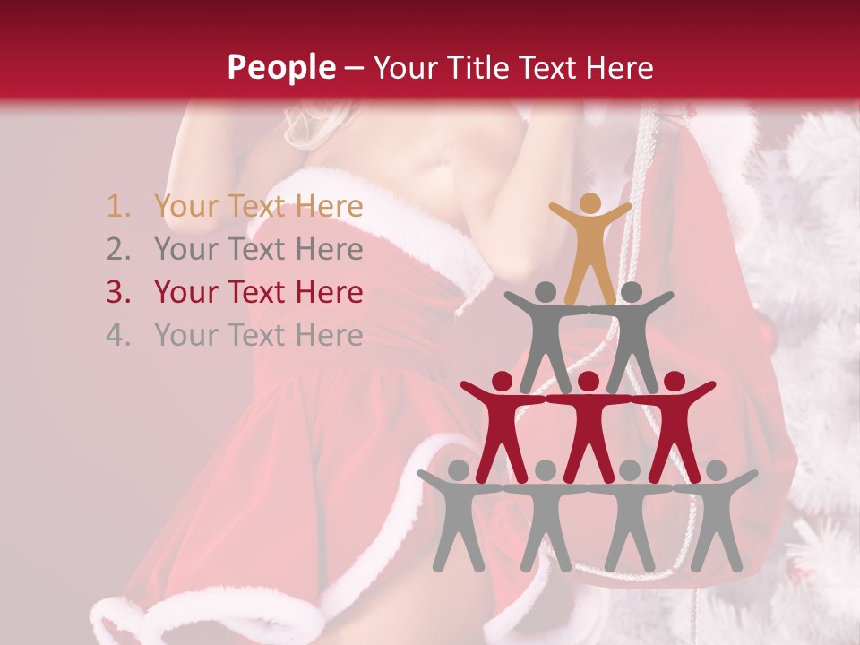 People One Ornament PowerPoint Template