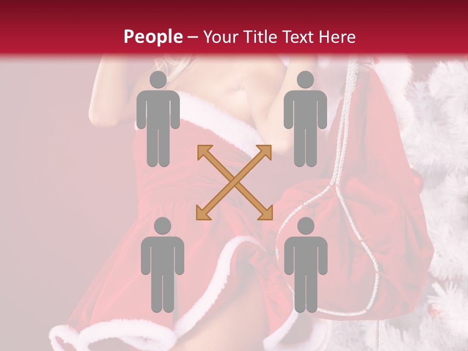 People One Ornament PowerPoint Template