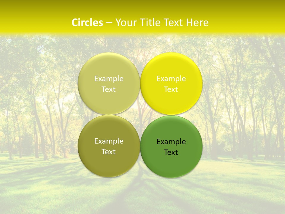 Spirituality Landscape Forest PowerPoint Template