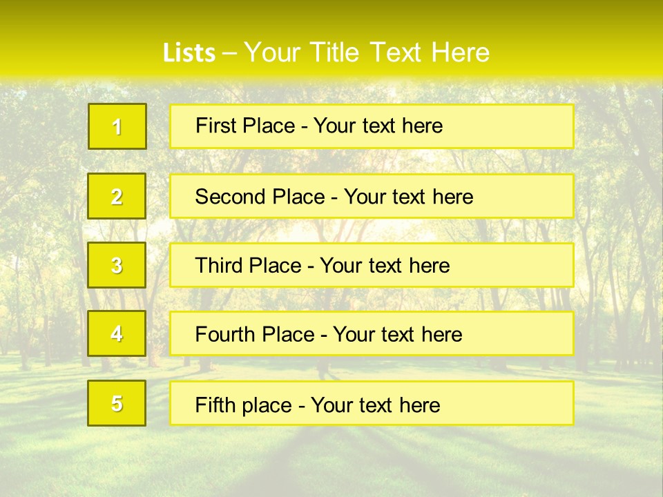 Spirituality Landscape Forest PowerPoint Template
