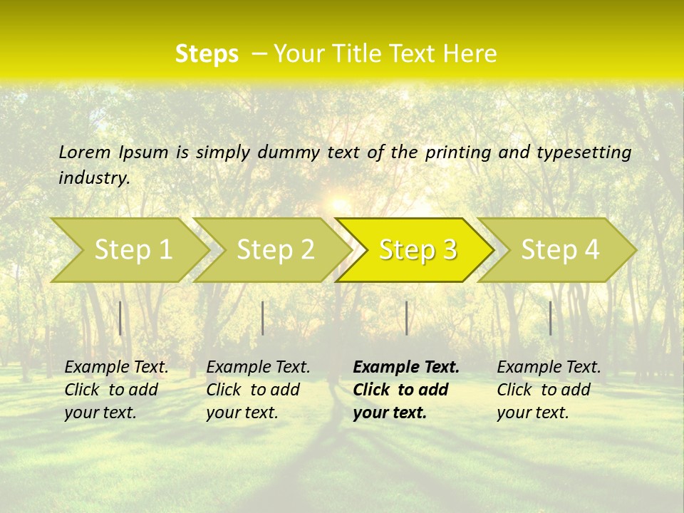 Spirituality Landscape Forest PowerPoint Template