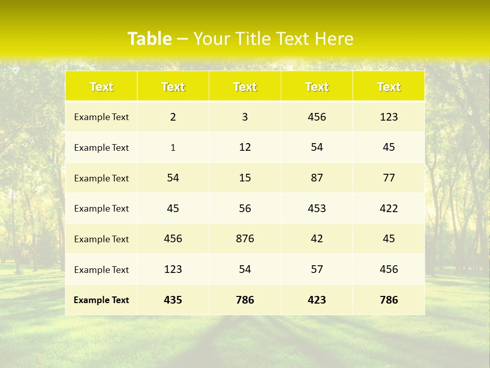 Spirituality Landscape Forest PowerPoint Template