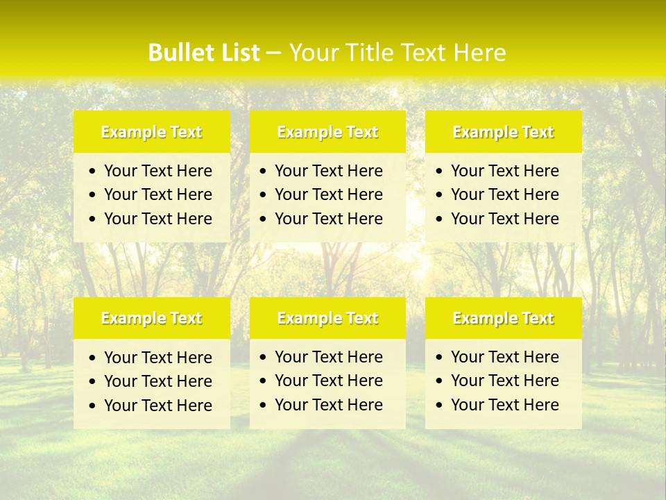 Spirituality Landscape Forest PowerPoint Template