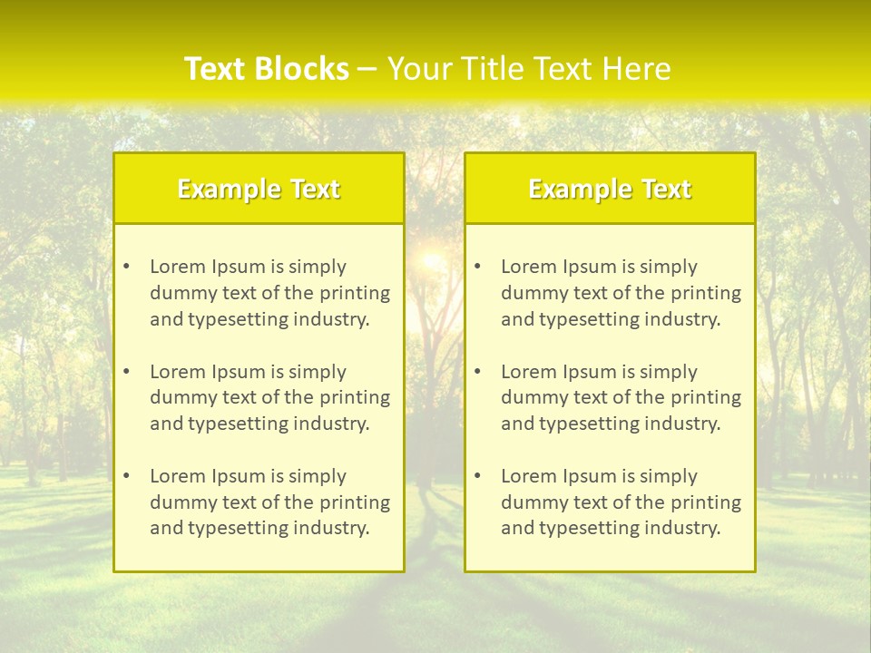 Spirituality Landscape Forest PowerPoint Template