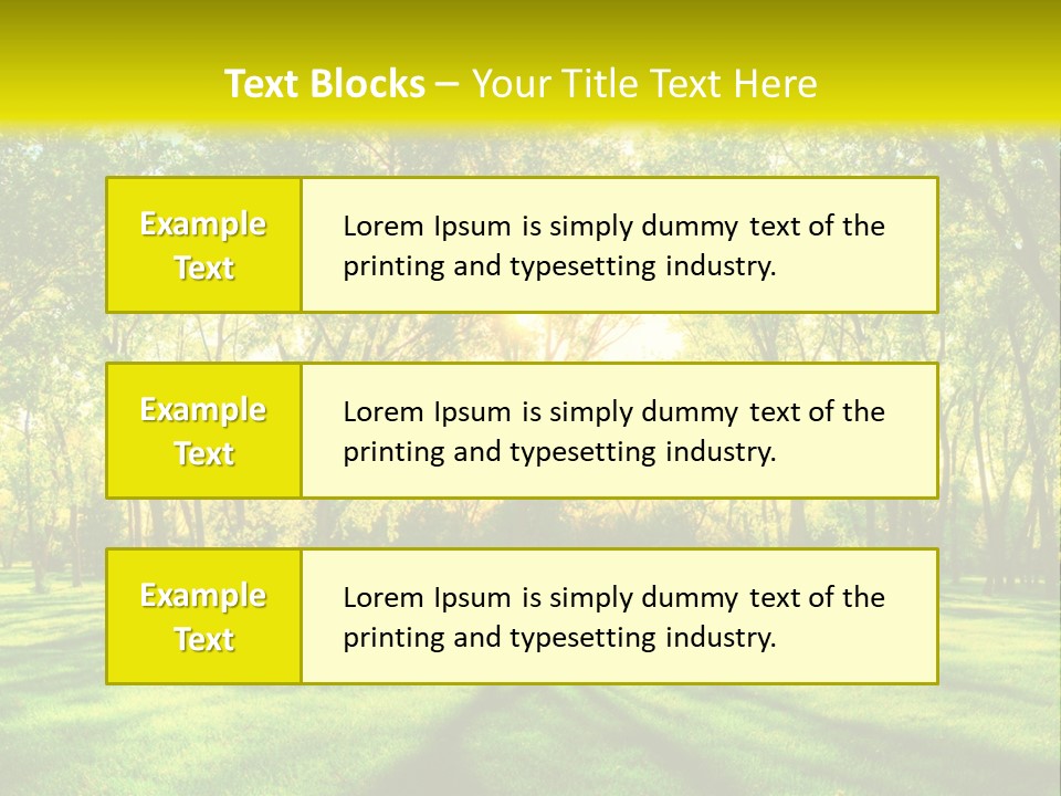 Spirituality Landscape Forest PowerPoint Template