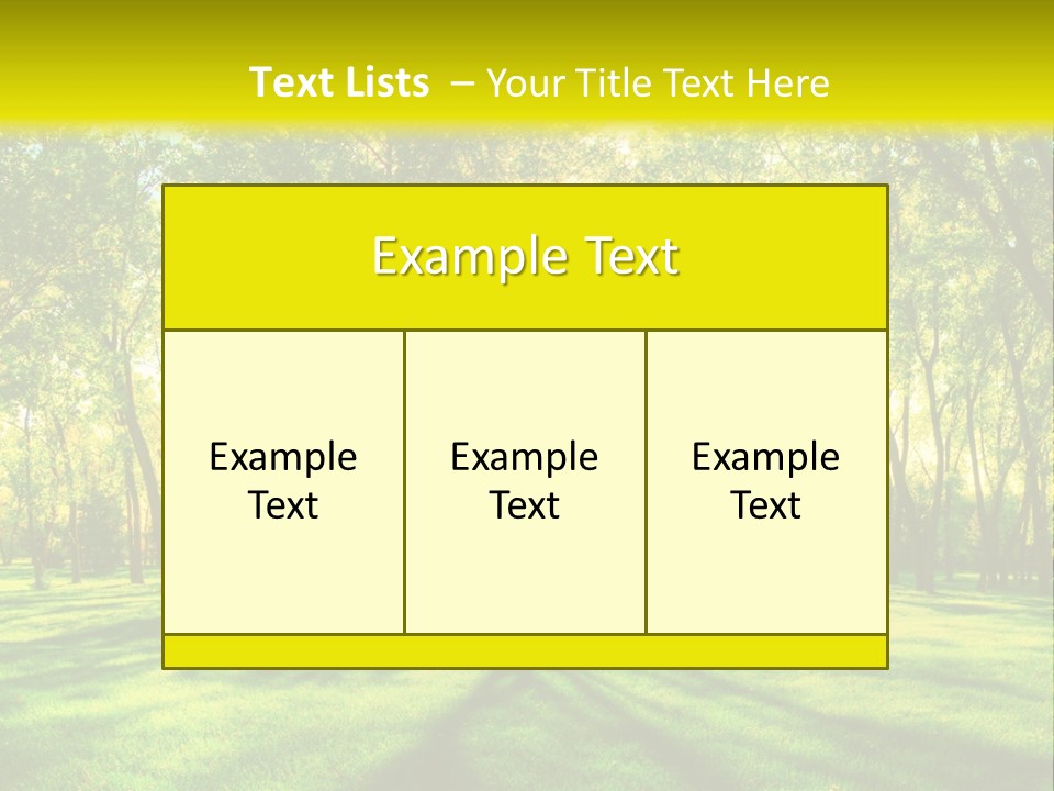 Spirituality Landscape Forest PowerPoint Template