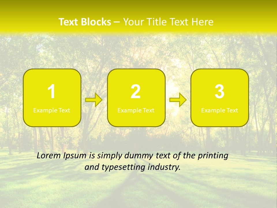 Spirituality Landscape Forest PowerPoint Template