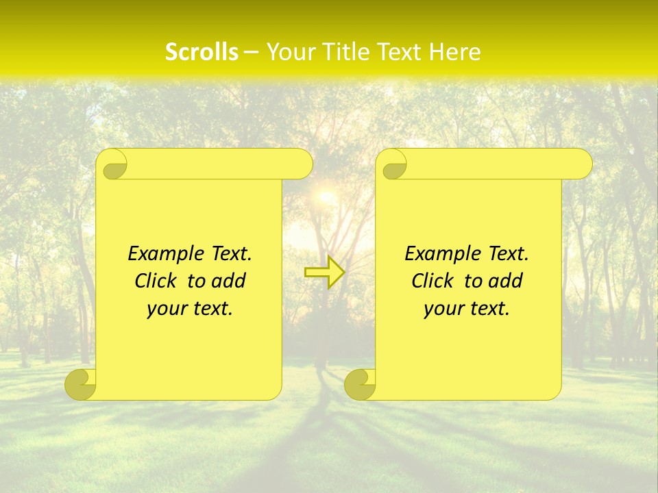 Spirituality Landscape Forest PowerPoint Template