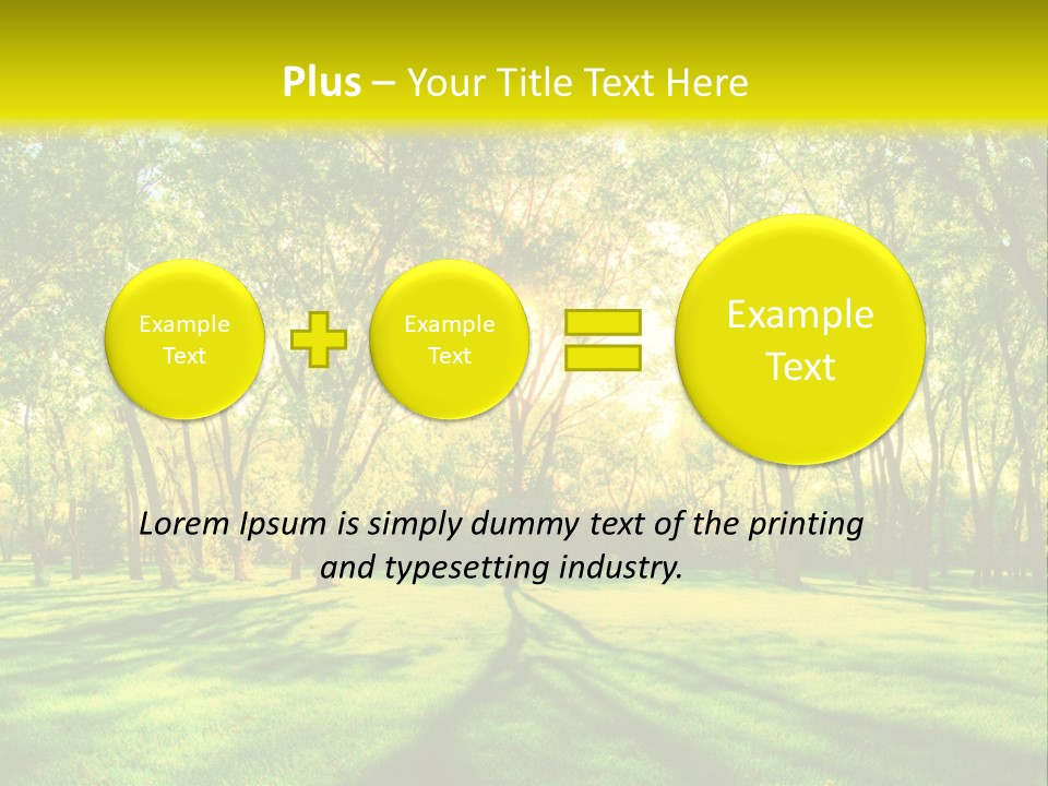 Spirituality Landscape Forest PowerPoint Template