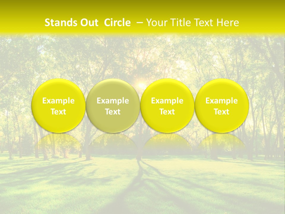 Spirituality Landscape Forest PowerPoint Template