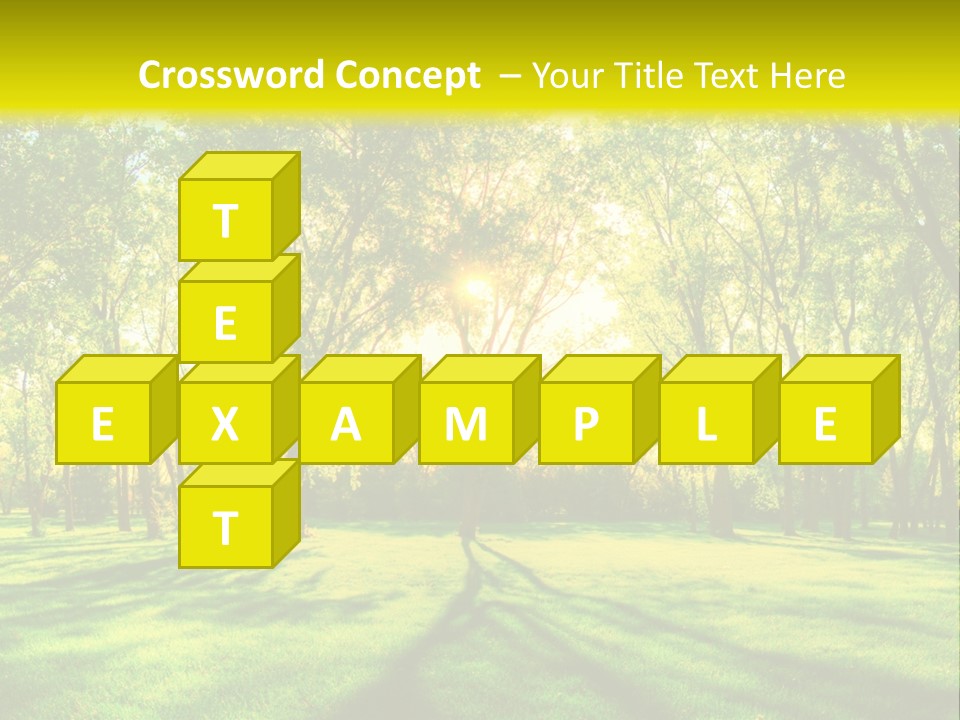 Spirituality Landscape Forest PowerPoint Template