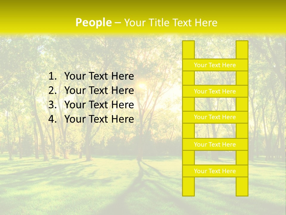 Spirituality Landscape Forest PowerPoint Template