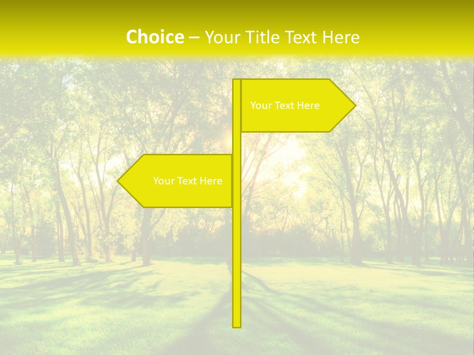 Spirituality Landscape Forest PowerPoint Template
