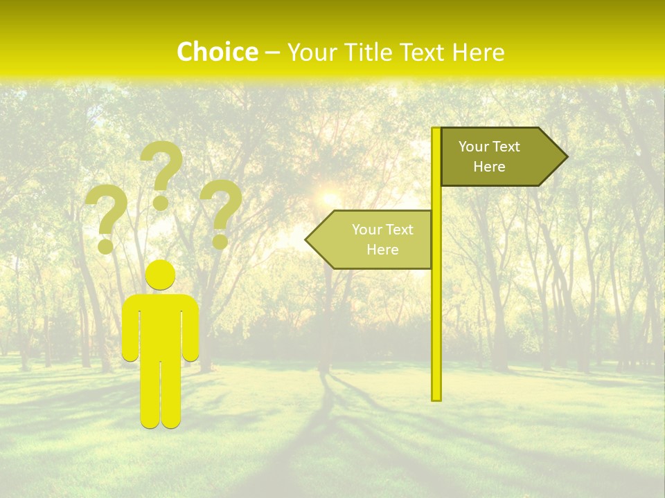 Spirituality Landscape Forest PowerPoint Template