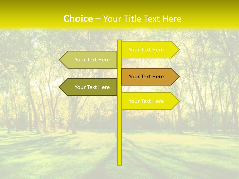 Spirituality Landscape Forest PowerPoint Template