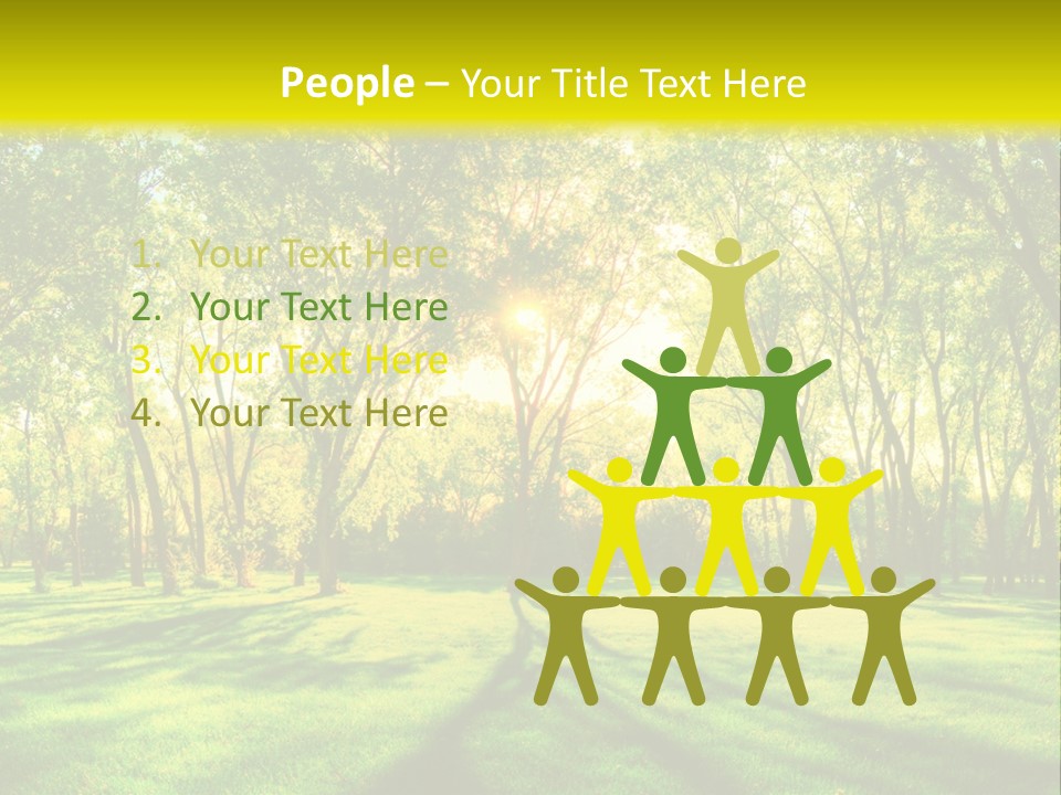 Spirituality Landscape Forest PowerPoint Template