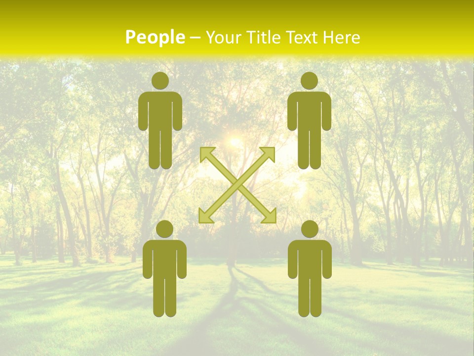 Spirituality Landscape Forest PowerPoint Template