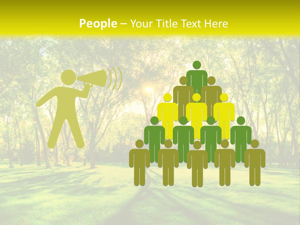 Spirituality Landscape Forest PowerPoint Template