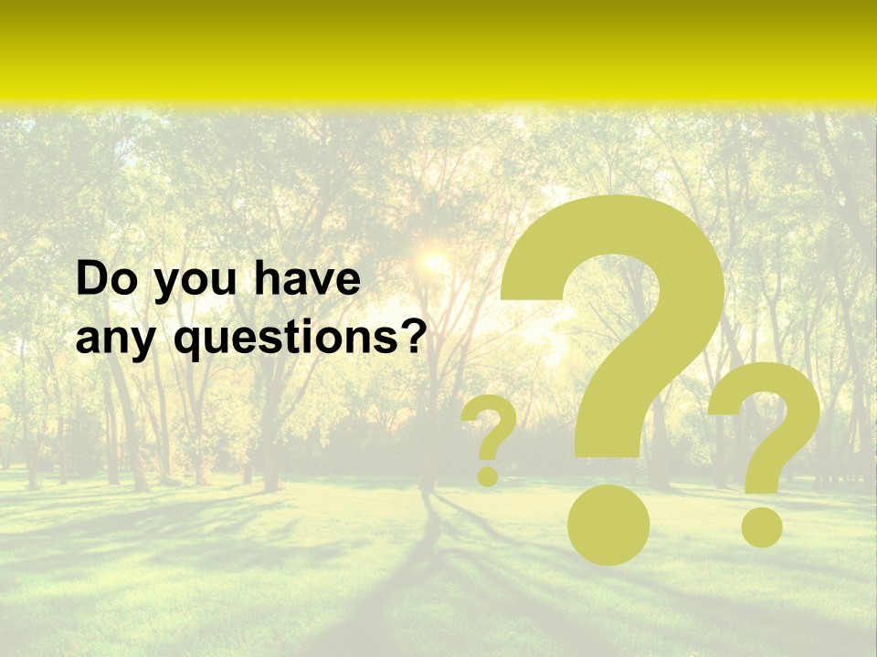 Spirituality Landscape Forest PowerPoint Template