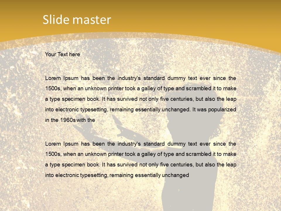 Backlit Fountain Summer PowerPoint Template