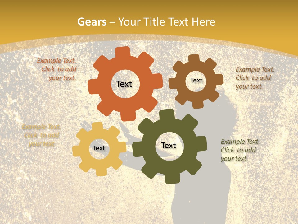 Backlit Fountain Summer PowerPoint Template