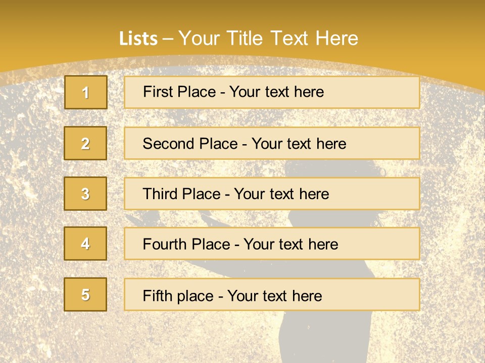 Backlit Fountain Summer PowerPoint Template
