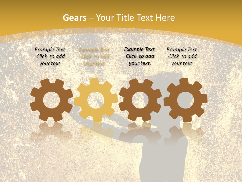 Backlit Fountain Summer PowerPoint Template