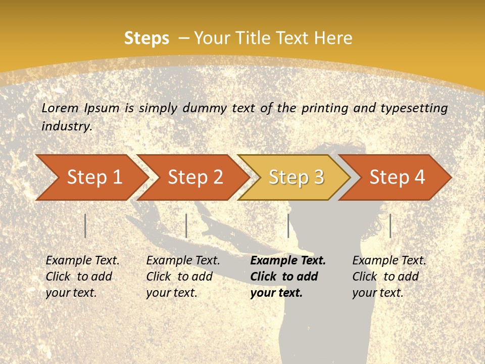 Backlit Fountain Summer PowerPoint Template
