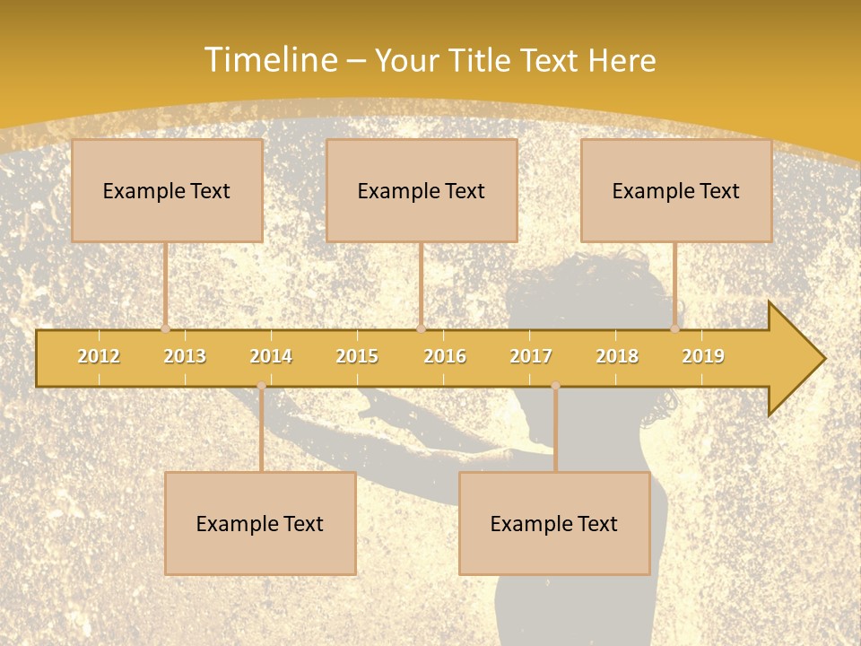 Backlit Fountain Summer PowerPoint Template