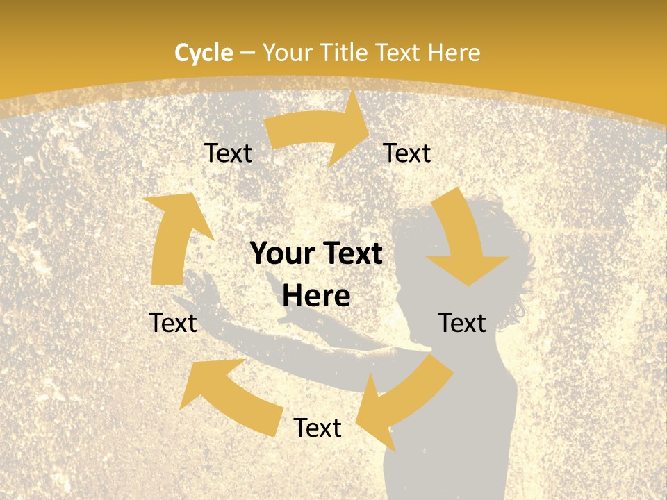 Backlit Fountain Summer PowerPoint Template