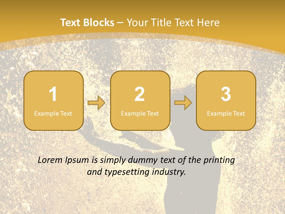 Backlit Fountain Summer PowerPoint Template