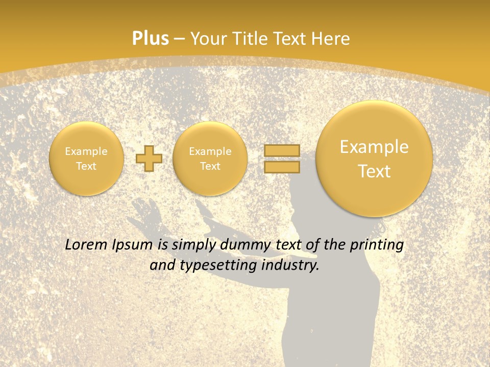Backlit Fountain Summer PowerPoint Template