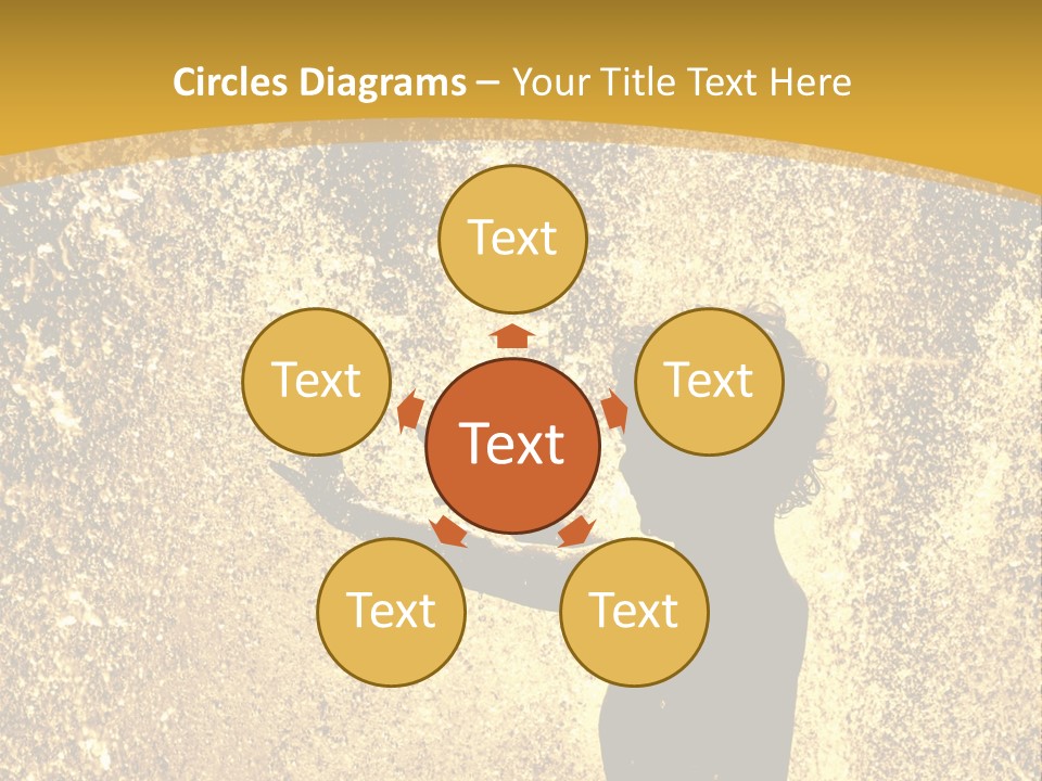 Backlit Fountain Summer PowerPoint Template