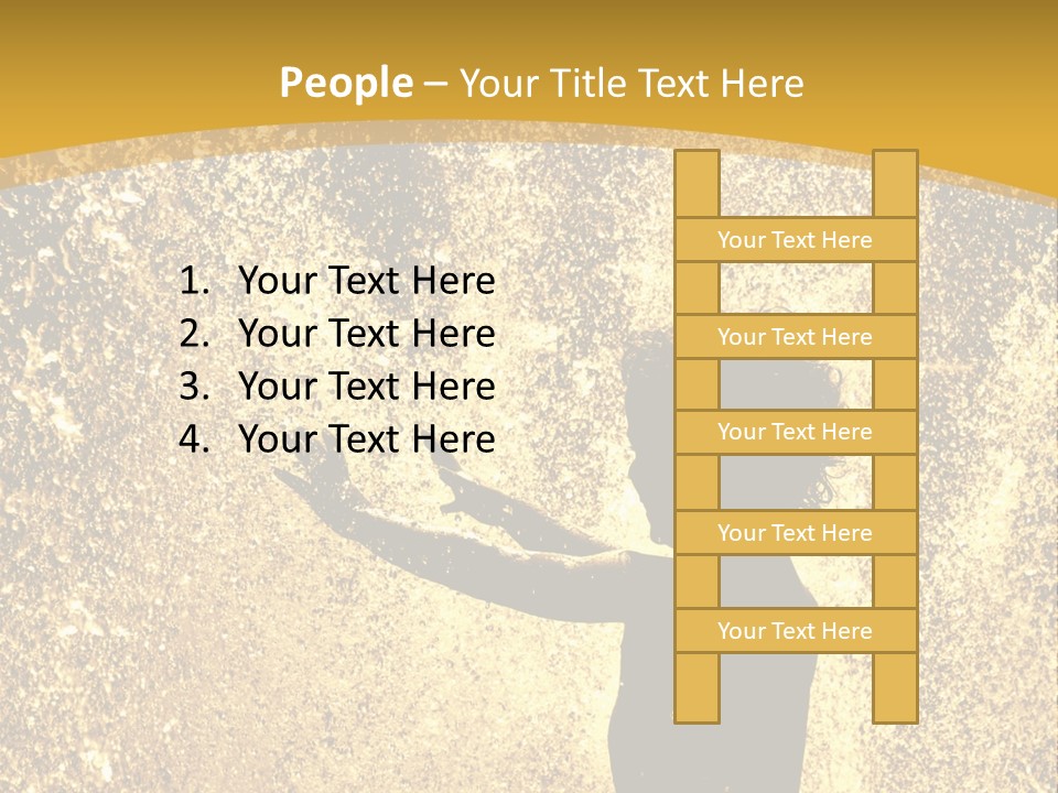 Backlit Fountain Summer PowerPoint Template